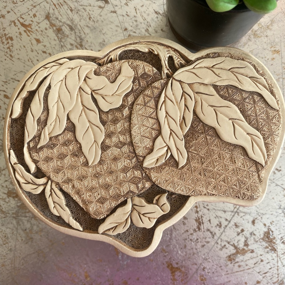 Strawberry Ivory Dynasty Trinket Box